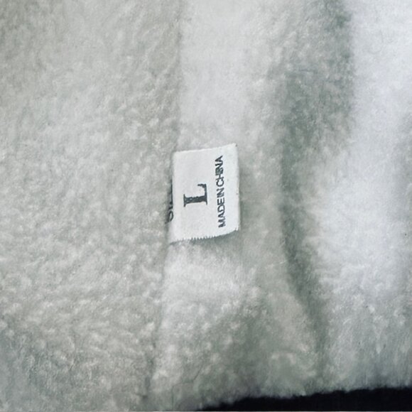 NWOT Navy Blue Puffy Sport Coat With Built-In Harness Size L - Picture 6 of 6